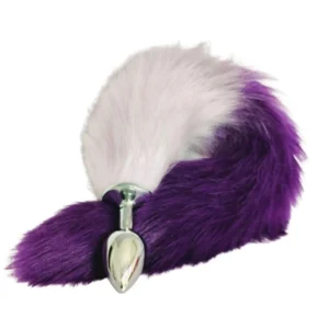 PLUG ANAL COLA ZORRA LILA (Talla S)