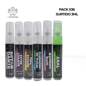 PACK 36 UND SURTIDAS PLACER 3ML