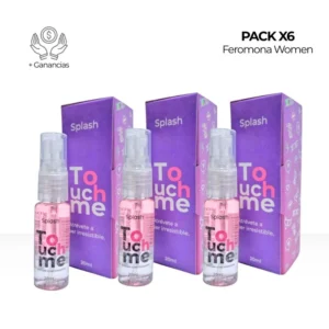 PACK X6 FEROMONA FEMENINA TOUCHME 20ML